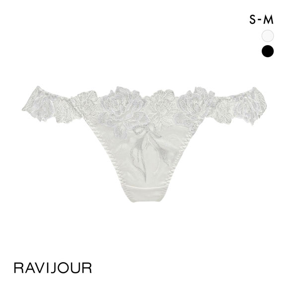 ラヴィジュール エレガンピオニー フリル Tバック ショーツ SM バックレース 総レース 透け ホールデザイン RAVIJOUR
