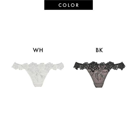 ラヴィジュール エレガンピオニー フリル Tバック ショーツ SM バックレース 総レース 透け ホールデザイン RAVIJOUR