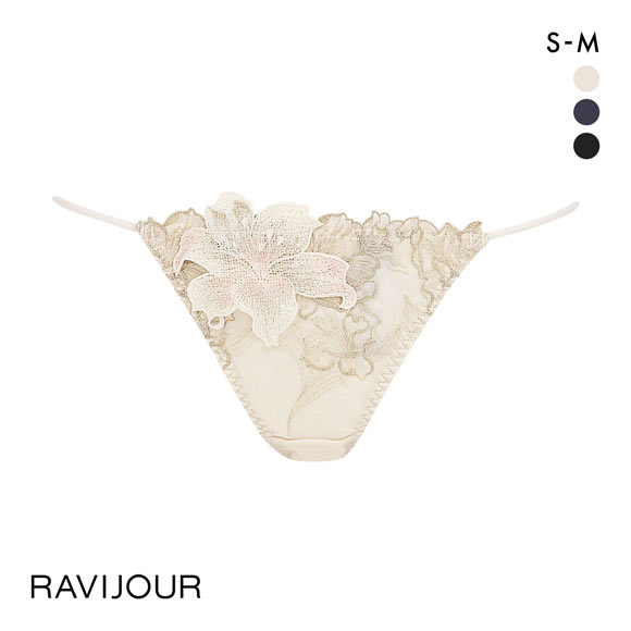 ラヴィジュール マリーサテン ストレッチレース ショーツ ノーマル ショーツ SM バックレース 透け ストリング RAVIJOUR