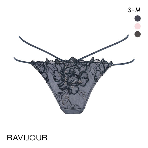 ラヴィジュール フローラルソルベ Tバック SM バックレース 透け ストリング RAVIJOUR