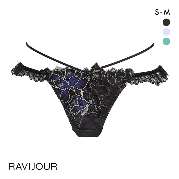 ラヴィジュール ノーブルマグノリア ストレッチレース Tバック SM バックレース 透け ストリング RAVIJOUR