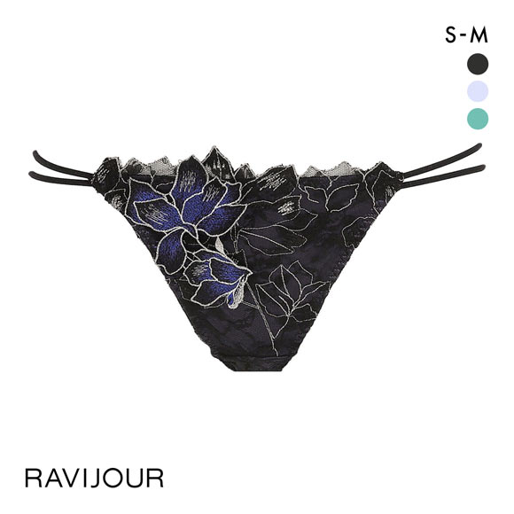 ラヴィジュール ノーブルマグノリア エンブロイダリ―レース ノーマルショーツ SM バックレース 透け RAVIJOUR