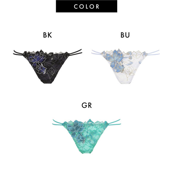 ラヴィジュール ノーブルマグノリア エンブロイダリ―レース ノーマルショーツ SM バックレース 透け RAVIJOUR