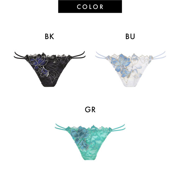 ラヴィジュール ノーブルマグノリア エンブロイダリーレース Tバック SM バックレース 透け ストリング RAVIJOUR