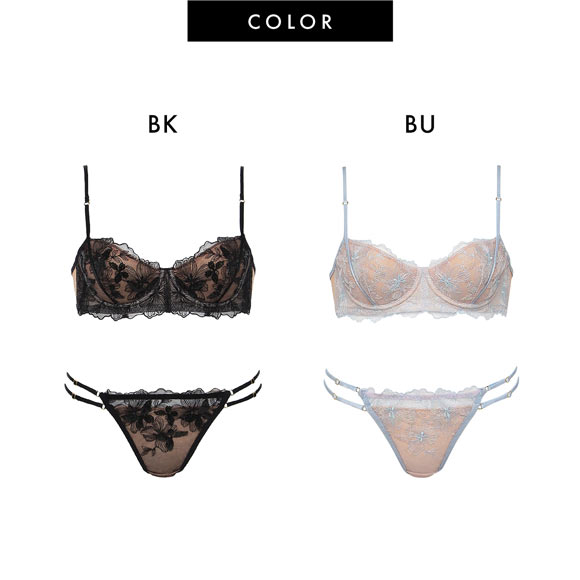 ラヴィジュール MINAMOコラボ グロウレース ブラ＆ショーツセット ブラジャー スタンダードショーツ セクシー RAVIJOUR