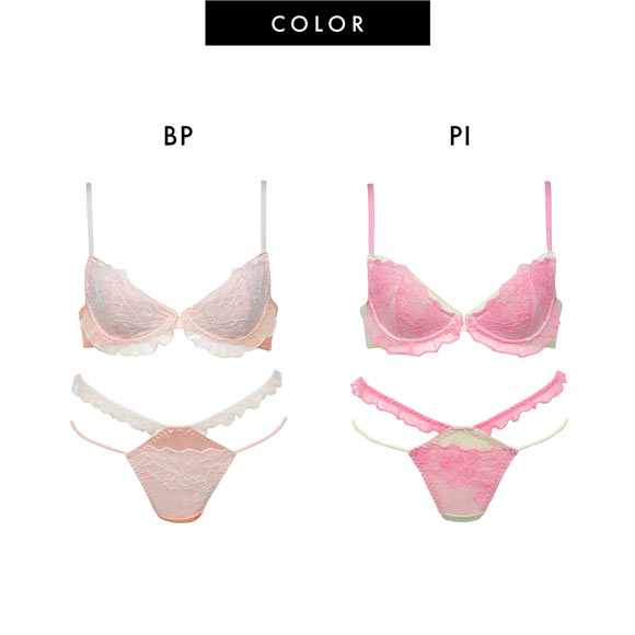 ラヴィジュール MINAMOコラボ フリリーポップ ブラ＆Tバックセット ブラジャー Tバックショーツ セクシー RAVIJOUR