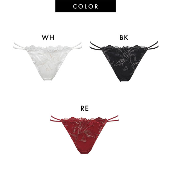 ラヴィジュール クラリス エンブロイダリーレース ノーマルショーツ SM バックレース 透け RAVIJOUR