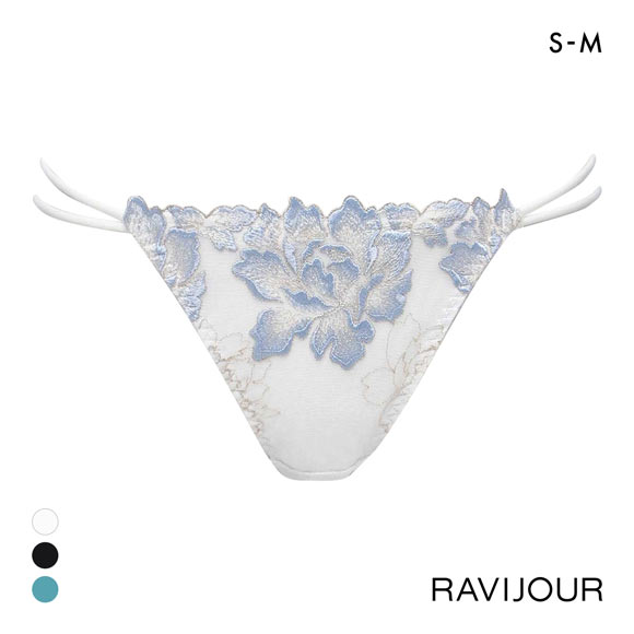 ラヴィジュール ルナリア エンブロイダリーレース ノーマルショーツ SM バックレース 透け RAVIJOUR