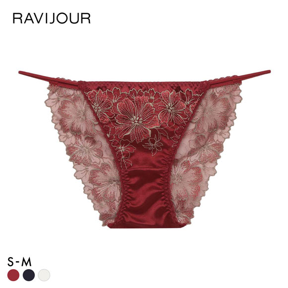 ラヴィジュール アルミラ エンブロイダリーレース ショーツ ノーマルショーツ SM バックレース 透け RAVIJOUR