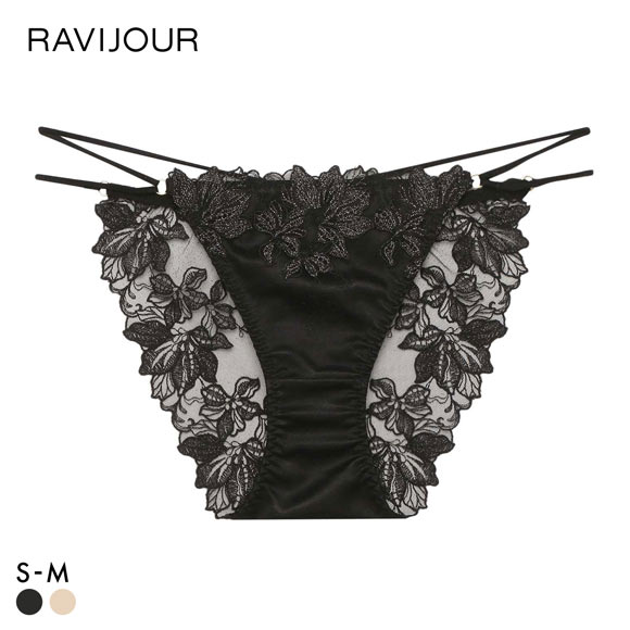 ラヴィジュール フィオナ エンブロイダリーレース ショーツ ノーマルショーツ SM バックレース 透け セクシー RAVIJOUR