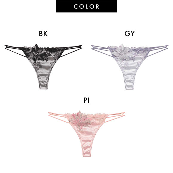 ラヴィジュール ヴェリシア エンブロイダリーレース Tバックショーツ ソング タンガ SM セクシー バックレース 透け RAVIJOUR