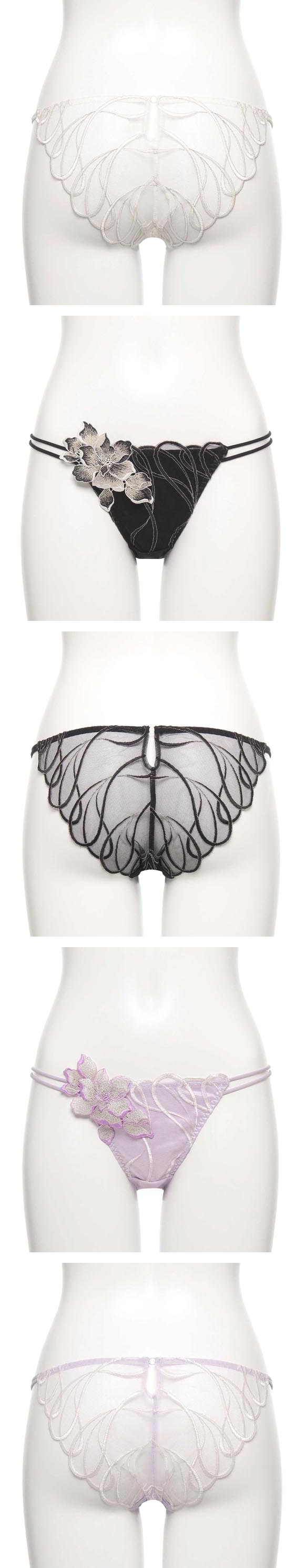 ラヴィジュール コルディア エンブロイダリー ノーマルショーツ SM セクシー バックレース 透け ハイライン HIGHLINE by RAVIJOUR