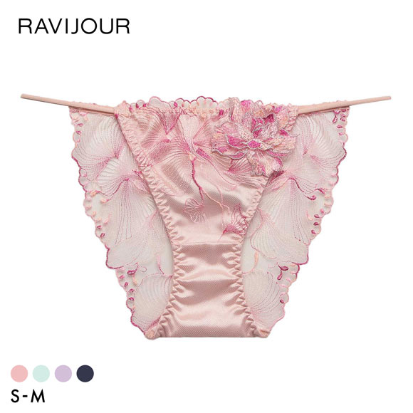 ラヴィジュール オーバーフラワー エンブロイダリーレース ノーマルショーツ SM セクシー バックレース 透け RAVIJOUR