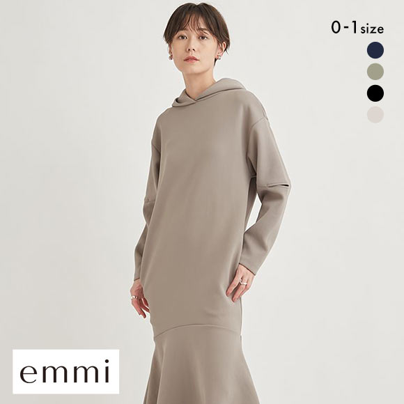 エミ フーディーカットワンピース 長袖 emmi
