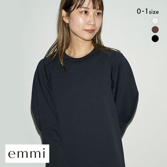 エミ ダンボールボリュームスリーブワンピース emmi