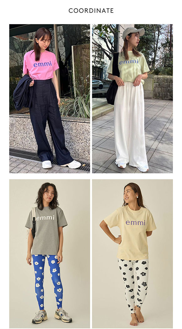 エミ 10th eco emmiロゴTシャツ emmi