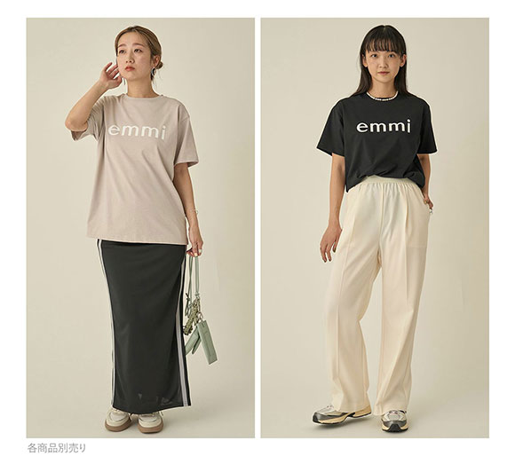 エミ 10th eco emmiロゴTシャツ emmi