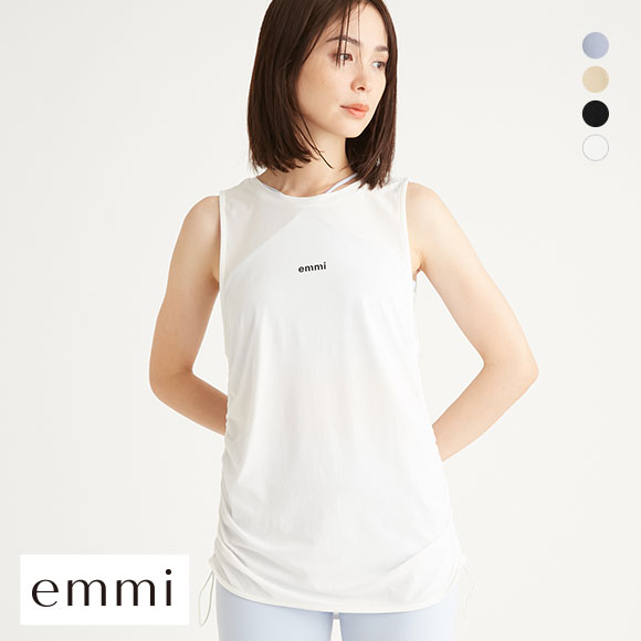エミ eco サイドドロストタンクトップ emmi