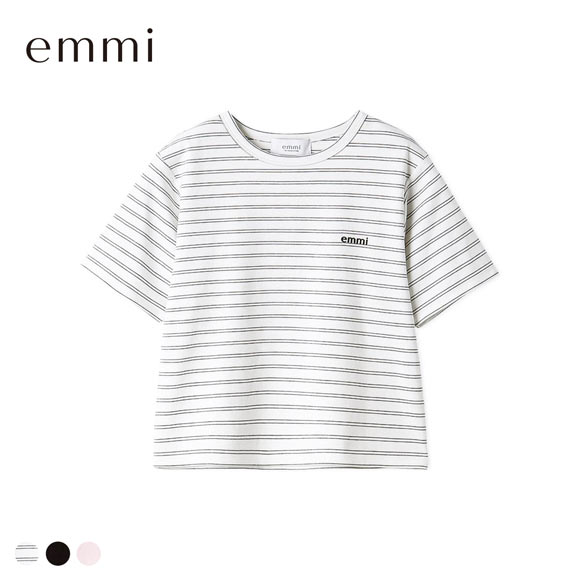 エミ ソフトタッチクロップドTシャツ emmi