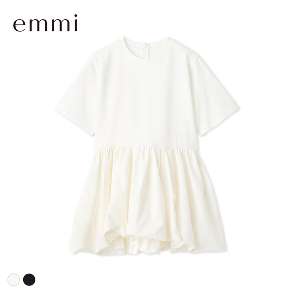 エミ ドッキングバルーンカットソー UVカット 接触冷感 emmi