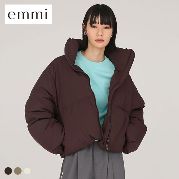 エミ クロップドフォルムダウンコート emmi