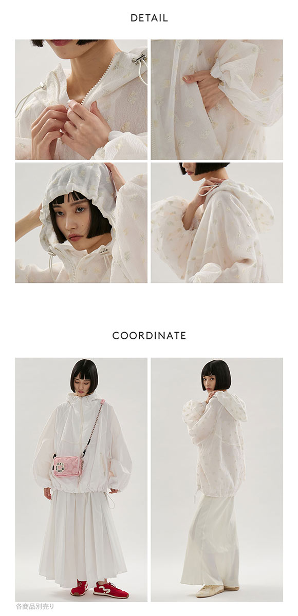 エミ ビッグフォルムフーディーブルゾン emmi