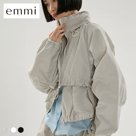 エミ ドロストナイロンブルゾン 撥水 セットアップ対応 emmi