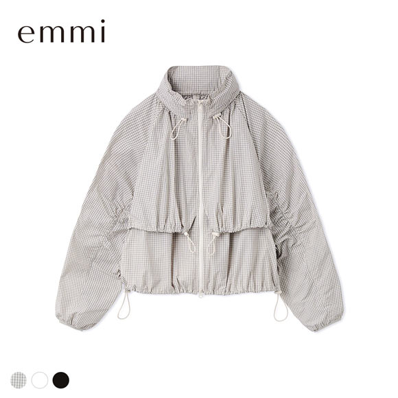 エミ ドロストナイロンブルゾン 撥水 セットアップ対応 emmi