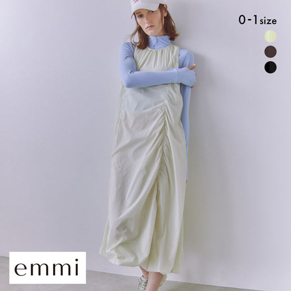 エミ ナイロンバルーンワンピース emmi