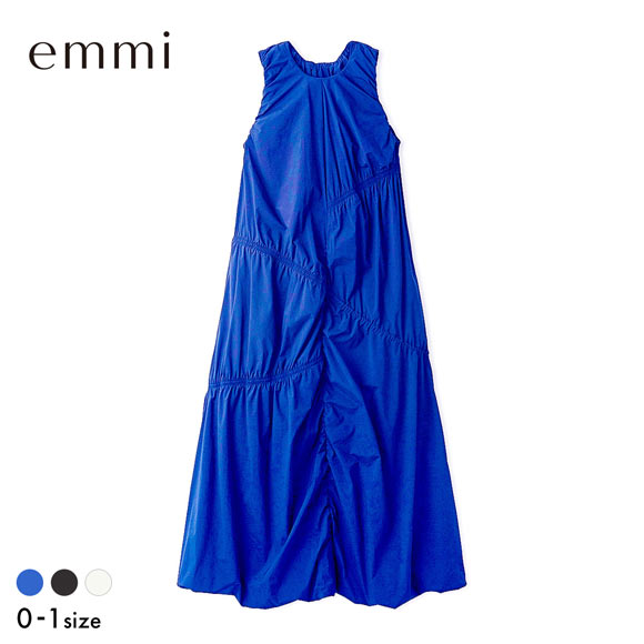 エミ エアリーギャザーワンピース 撥水 emmi