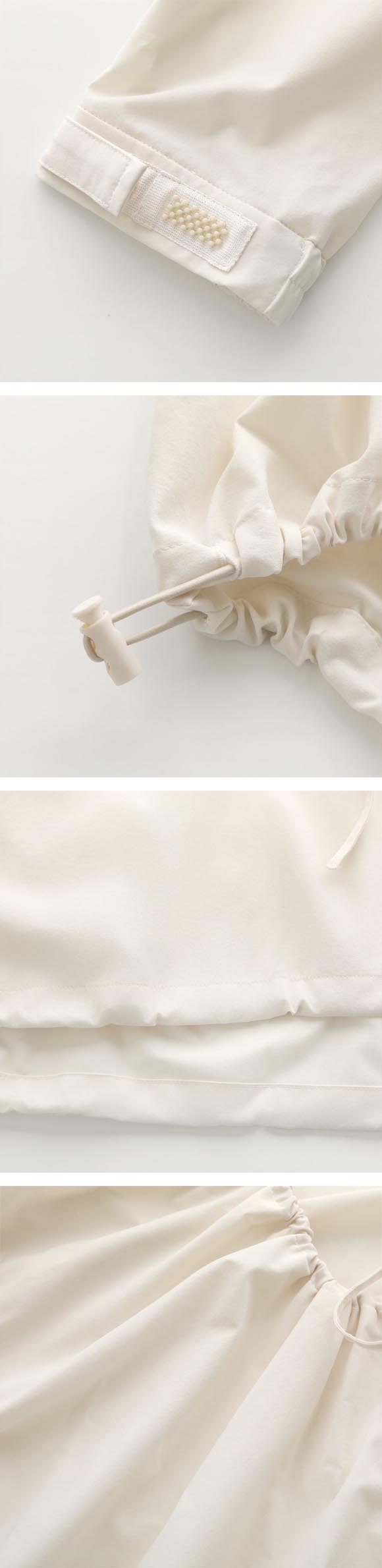 エミ Movique ギャザーショートフーディー 撥水 UVカット 接触冷感 emmi