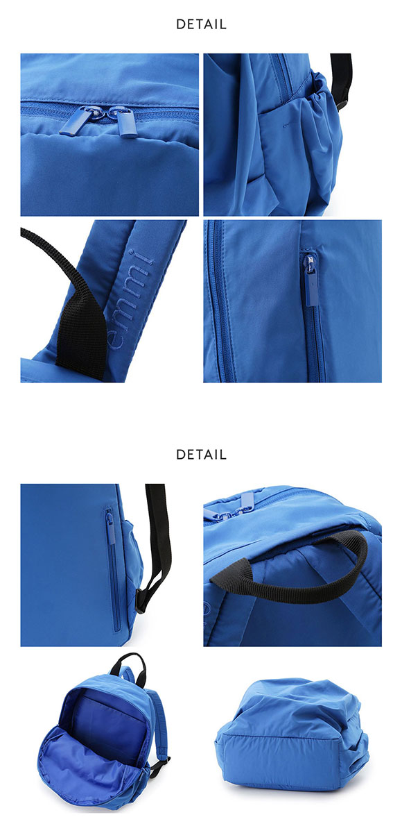 エミ eco 撥水ミニギャザーボディーバックパック emmi