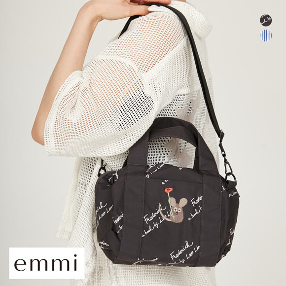 エミ emmi×Leo Lionni 撥水 ワッペン2wayハンドバッグ emmi レオレオニ Leo Lionni