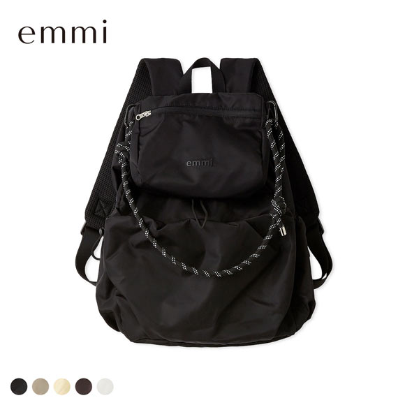 エミ ONLINE限定カラーあり マルチユースバックパック emmi