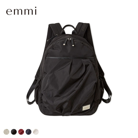 エミ eco レザーミックスバックパック 撥水 emmi