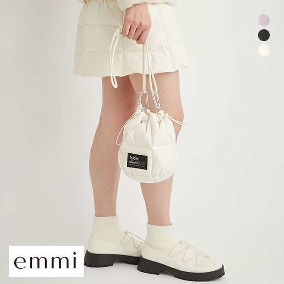 エミ emmi×TAION キルティングダウンバッグ emmi
