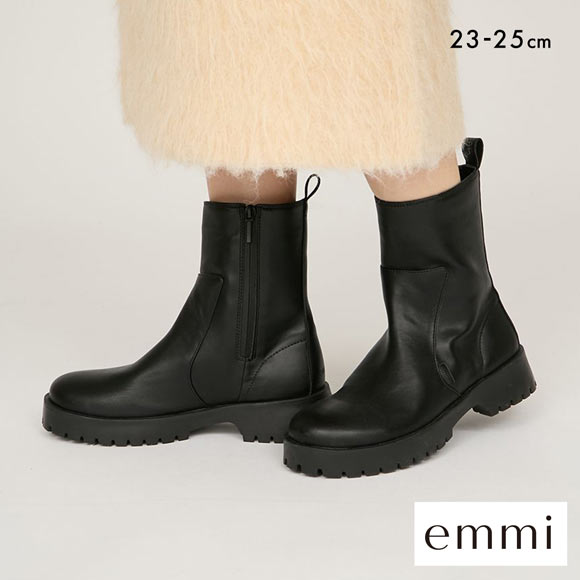 エミ ウォータープルーフ アンクルブーツ emmi