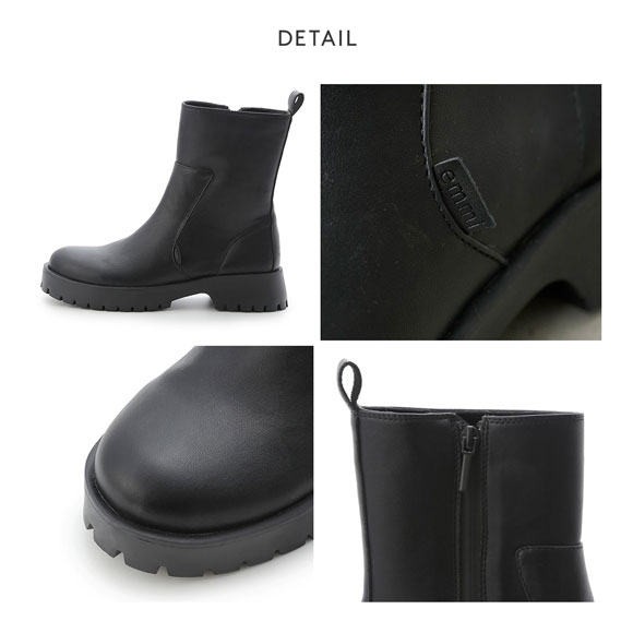 エミ ウォータープルーフ アンクルブーツ emmi