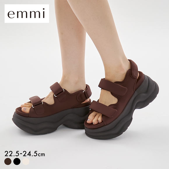 エミ ボリュームソールサンダル emmi