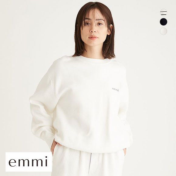 エミ 10th emmiロゴミラノリブトップス emmi