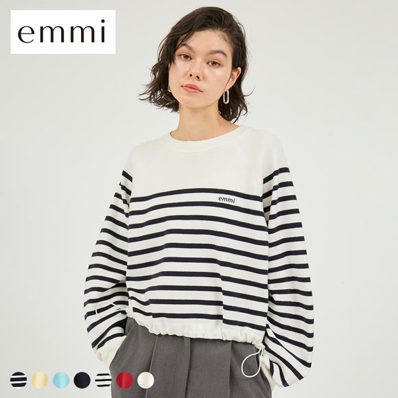 エミ 7days ドロストニットトップス emmi