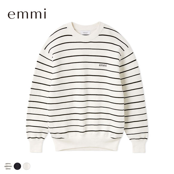 エミ emmiロゴミラノリブトップス emmi