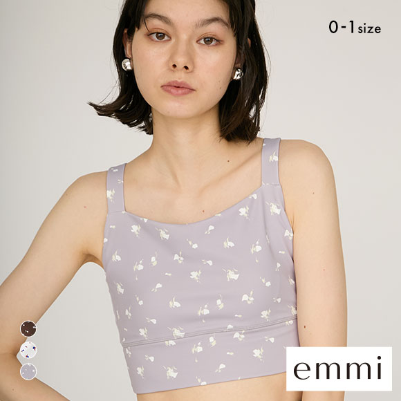 エミ WELLNESS&TRAINING ディフォームフラワーブラトップ emmi