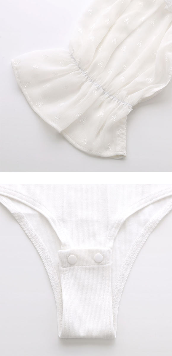 リリーブラウン ランジェリー レーシーパフスリーブボディスーツ カップ付き LILY BROWN Lingerie