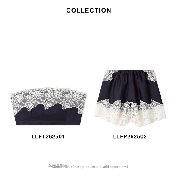 リリーブラウン ランジェリー バックシャンサテンストラップレスブラ LILY BROWN Lingerie