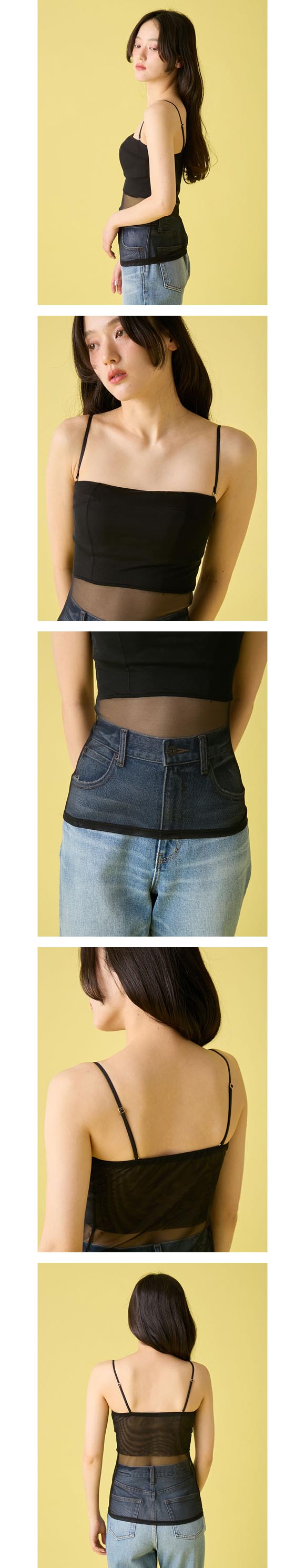 リリーブラウン ランジェリー シアーファンデノンワイヤー キャミソール カップ付き LILY BROWN Lingerie