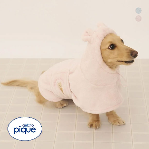 ジェラートピケ CAT&DOG マイクロファイバーガウン ジェラピケ gelato pique