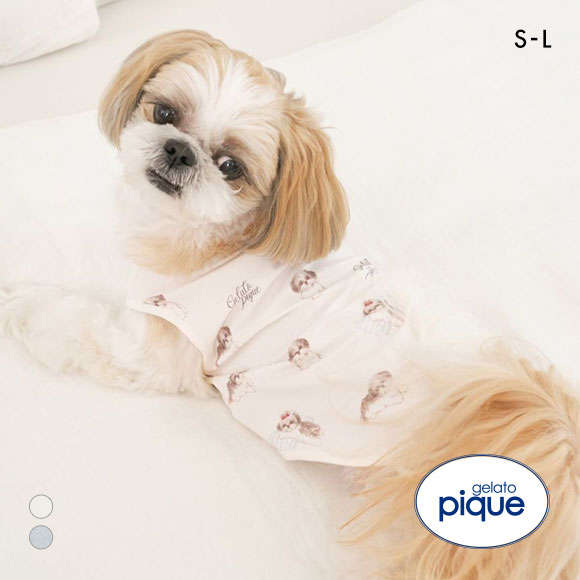 ジェラートピケ CAT&DOG シーズー柄プルオーバー ジェラピケ gelato pique