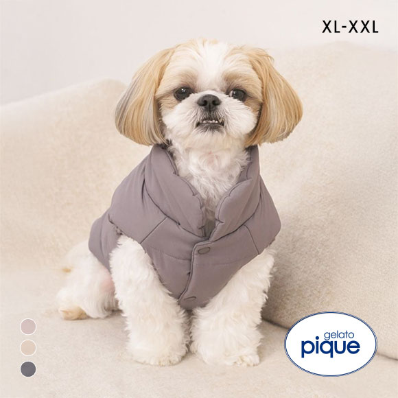 ジェラートピケ CAT&DOG XL XXLサイズ 中綿ベスト gelato pique