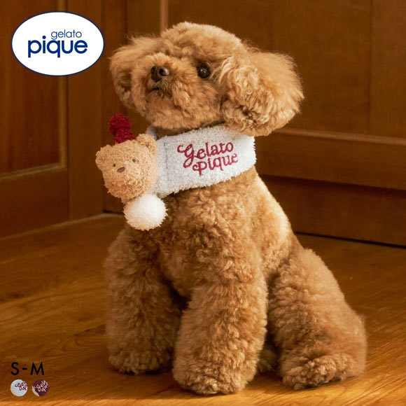 ジェラートピケ CAT&DOG HOLIDAY ベビモコベアマフラー ジェラピケ gelato pique